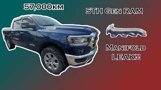 5TH Gen RAM Manifold LEAK2019 Ram 1500 BigHorn 57000Km They Still Havent Fixed This Issue [upl. by Eldwen]