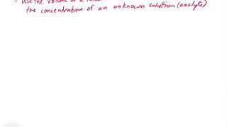 Chapter 4 Reactions in Aqueous Solution Part 5  Titrations [upl. by Dallon]