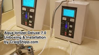 Aqua Ionizer Deluxe 7 0 Water Ionizer unboxing and setup [upl. by Terces]