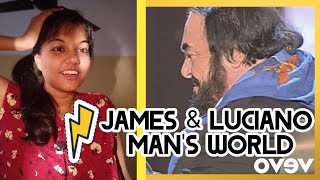 REACTION Luciano Pavarotti James Brown  Its A Mans Mans Mans World DIDNT EXPECTED THAT [upl. by Eugenio967]