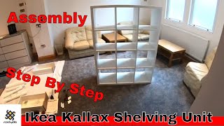 How To Put An Ikea Kallax Shelving Unit Together Step By Step [upl. by Reisinger333]