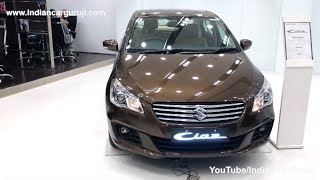 Maruti Ciaz 2018 Top Model Alpha ReviewInteriorExterior and Features  Ciaz Brown Colour [upl. by Yorker843]