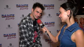 Gunner Burkhardt talks “Dance Rivals” at the movies world premiere [upl. by Ylil]