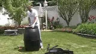 Compost Tumbler Assembly  Backyard Gardening [upl. by Artemla]