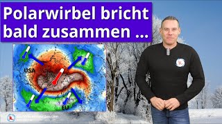 Plötzliche Stratosphärenerwärmung nächste Woche  Polarwirbel bricht zusammen [upl. by Henricks]