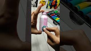 Transformation of syrup bottle 😍❤️ shorts art youtubeshorts trendingvideo [upl. by Rosco]