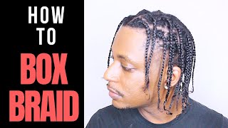 How To Do Your Own Box Braids For Beginners  WINSTONEE [upl. by Aleetha]