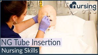 NG Nasogastric Tube Insertion Techniques Nursing Skills [upl. by Pruchno]