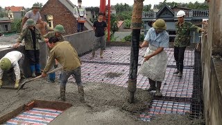 How To Build Roof Using Ready Mixed Concrete  Construction Technology [upl. by Doley]