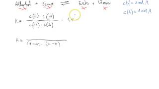 Berechnung von Gleichgewichtszusammensetzungen mit dem Massenwirkungsgesetz [upl. by Donelu514]