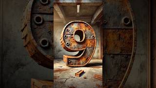 short 10Second Countdown  Rusted Numbers Through Time ⏳⚙️ youtubecreatorcommunity [upl. by Aurora]