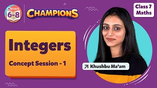 Integers Class 7 Maths Concept Session 1  NCERT Class 7 Mathematics Chapter 1  BYJUS [upl. by Atilol949]