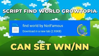 SC FIND WORLD COSTUM  GROWTOPIA CPS [upl. by Dallman12]