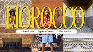 Morocco Travel Vlog I Marrakech Agafay Desert Essaouira [upl. by Enilesoj]