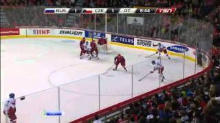 IIHF WJC 2012 QF Russia — Czech Rep 21 OT [upl. by Loats17]