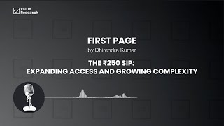 SEBIs ₹250 SIP Expanding access but is fund complexity hindering progress  Value Research [upl. by Enrico]