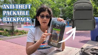 TRAVELON AntiTheft Packable Backpack Unboxing amp Review 🎒 [upl. by Isadore954]