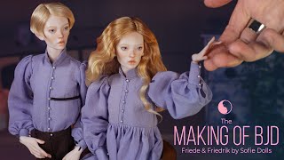 How I created porcelain BJD dolls Friede and Friedrik using traditional technologies [upl. by Andonis]