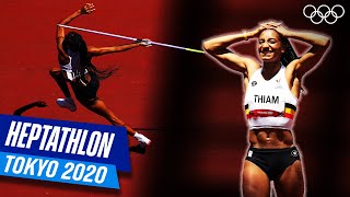 The THRILLING Highlights of the Womens Heptathlon in Tokyo [upl. by Naid]