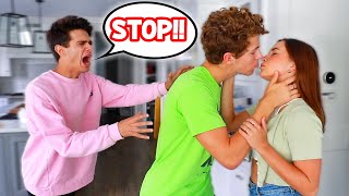 KISSING MY BEST FRIENDS CRUSH PRANK [upl. by Thagard]