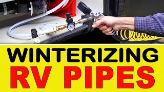 Winterizing RV Water Lines With an Air Compressor [upl. by Niamrahc258]