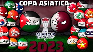 así fue la COPA ASIATICA de QATAR 2023 countryballs [upl. by Stefan135]