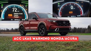 ACC and LKAS warning lights in Honda and Acura Here are the reasons [upl. by Alisun678]