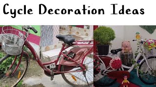 Diy cycle decoration ideas gardening viralvideo beautifulflowersintheworld [upl. by Niriam682]