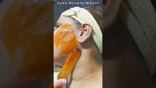 Face wax karne ka tarika  Full face wax  face wax at home  rica wax  youtubeshorts facewaxing [upl. by Bushore150]