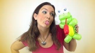 RIBBIT RIBBIT FROG Balloon Animal Tutorial  Learn Balloon Animals with Holly [upl. by Minetta]