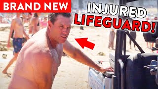 Lifeguard Injures Himself During Mass Rescue [upl. by Eve]