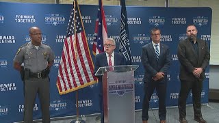 DeWine in Springfield as city leaders deal with threats misinformation about Haitian migrants [upl. by Rebah556]