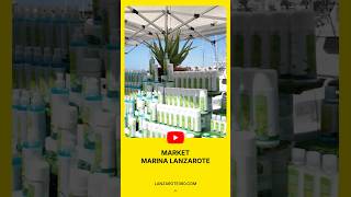 🛍️ LANZAROTE Arrecife  local market at Marina Lanzarote lanzarote walkingtour canaryislands [upl. by Zilef]