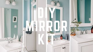 Easy Bathroom Upgrade  DIY Bathroom Mirror Kit [upl. by Onidranreb]