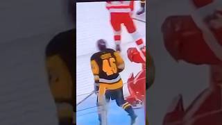 Penguins C 46 B lizotte takes a puck to the face [upl. by Atikahs]