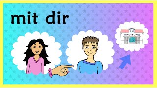 Deutsch A2  B1  B2 quotmitquot  Dativ  German lesson  sentences using quotwithquot  dative case [upl. by Horn331]