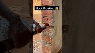 Block breaking construction  my first video construction blockbreaking [upl. by Haleehs]