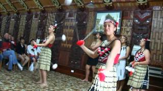 video RotoruaTraditional Maori Long Poi songWhakarewarewa Village 2011AVI [upl. by Anniram]