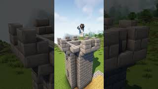 How to make castle in minecraft in just 60 min 🏰 shortsminecraft minecraftsurvivalhindi battle [upl. by Lig]