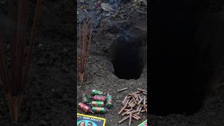 Different Types of Unique Crackers Testing in Hole with Agarbatti POV Bullet Bomb Bidi Bijli Bomb [upl. by Adniled]