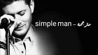 Jensen Ackles  simple man مترجمه [upl. by Liederman]