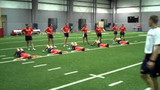 Auburn Softball Monday Workout 9 27 2010 Speed and Power Drillswmv [upl. by Adnov810]