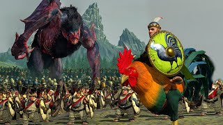 Fighting Cocks  HALFLINGS vs VAMPIRE COUNTS  Total War WARHAMMER 2 Cinematic Battle [upl. by Cruce]