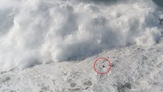 How long can you hold your breath Surfer takes six waves on the head  Nazare [upl. by Nesto]