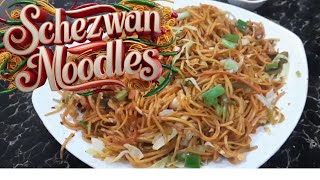 Schezwan Noodles Recipe  Spicy Street Styles Veg Noodles  Schezwan Chutney  Zaika with Shaan [upl. by Yrrot262]