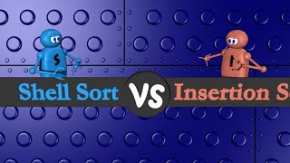 Shell sort vs Insertion sort [upl. by Attenoj]