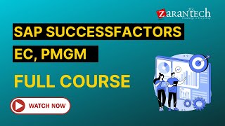 SAP SuccessFactors EC PMGM Training  Full Course  ZaranTech [upl. by Aiken395]