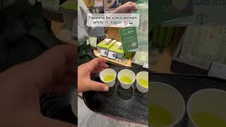 Bitter sweet 😆 high quality green tea in Japan 🇯🇵  food japantravel teaceremony kyoto [upl. by Tammany268]