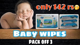 Baby wipes packing off 3 🧖🧑‍🍼🤱 Only 142 rs [upl. by Ojytteb788]