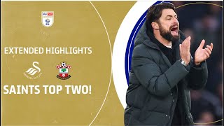 SAINTS IN TOP TWO  Swansea City v Southampton extended highlights [upl. by Atinod781]